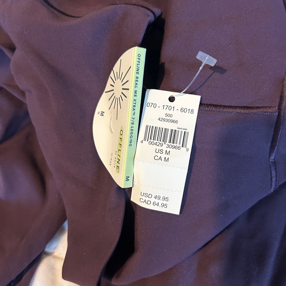Offline by Aerie Real Me Xtra 7/8 legging/low key longline sports bra set - Picture 4 of 11